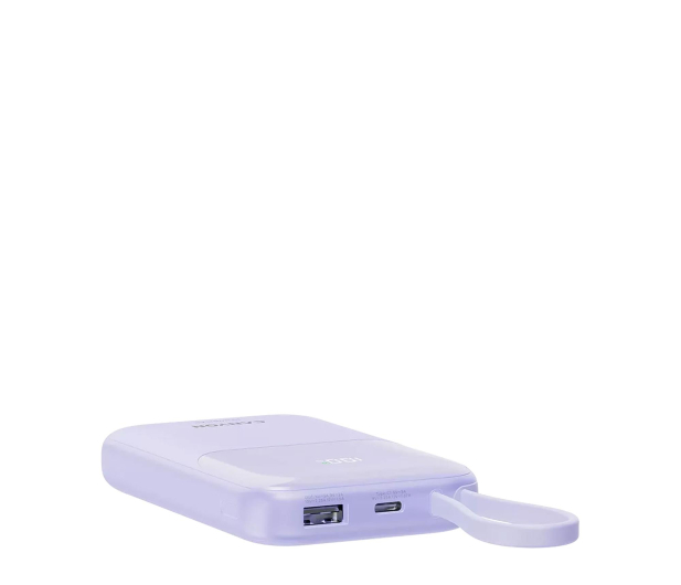 CANYON Powerbank OnPower 101 z kablem 10000 mAh PD22.5W Fioletowy - 1320626 - zdjęcie 5